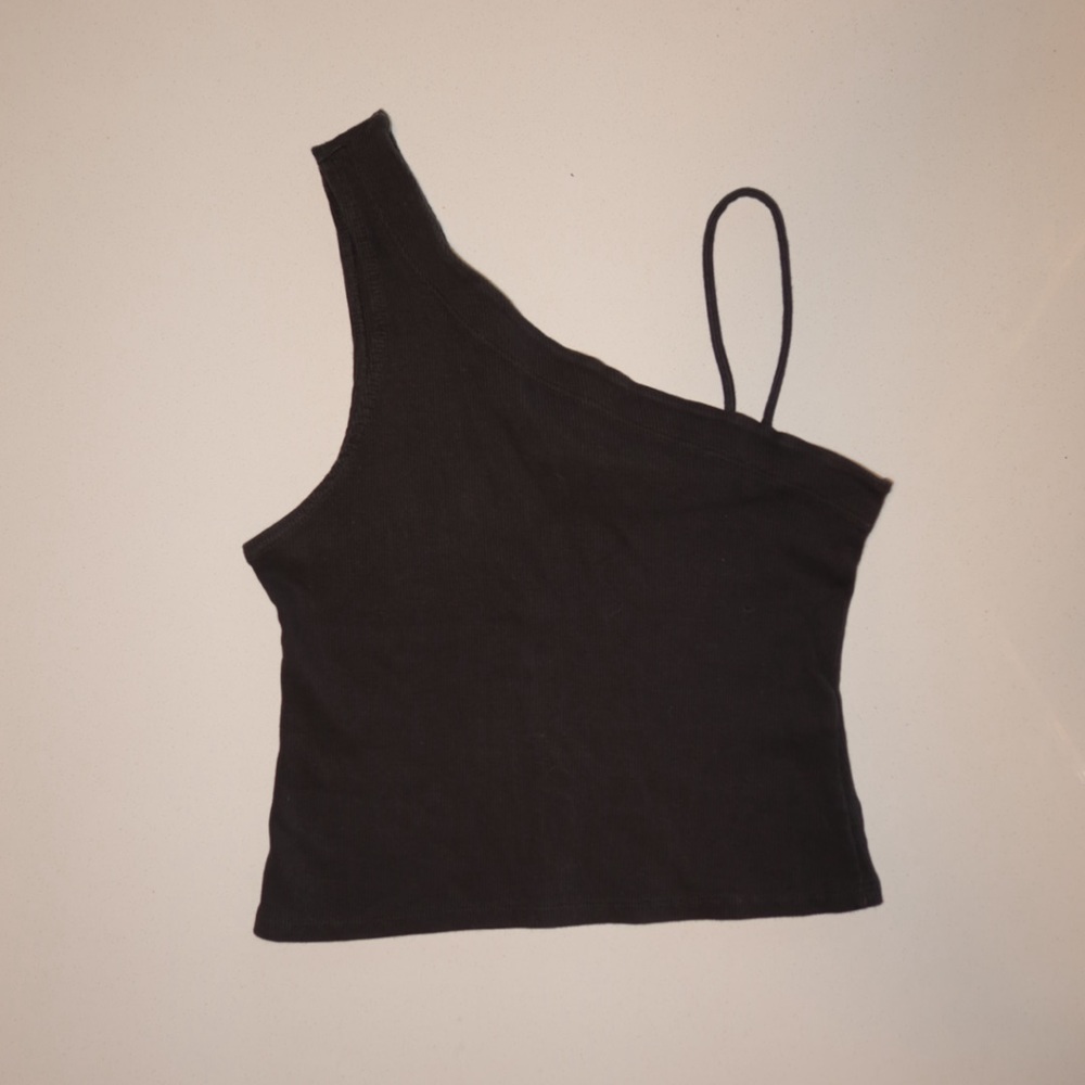 Free People ribbed asymmetric tank top